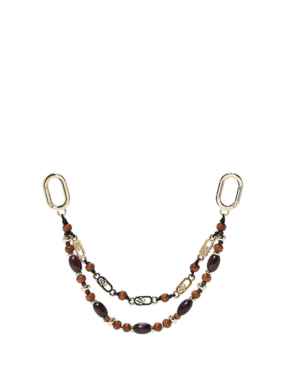 vs Victoria's Secret Beaded Chain Bag Charm Dark Chili 1 of 1 