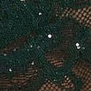 Rose Lace Shimmer Open-Back Adjustable Brazilian Panty, Cilantro, swatch