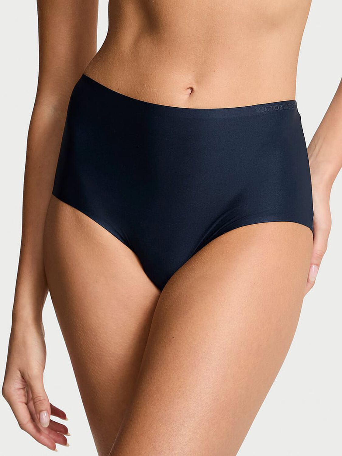 vs Body By Victoria Body by Victoria Flex Mid-Rise Modern Brief Panty Noir Navy 2 of 3 