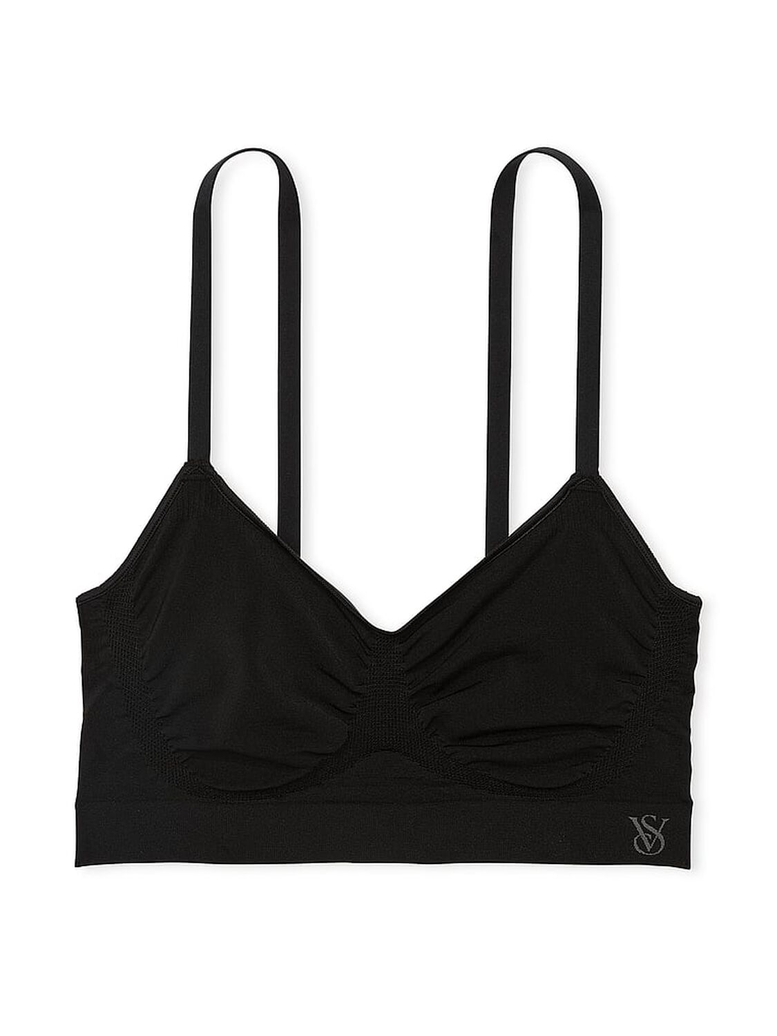 vs Victoria's Secret Shapewear by Victoria SeamlessShaping&trade; Bralette Black 3 of 4 