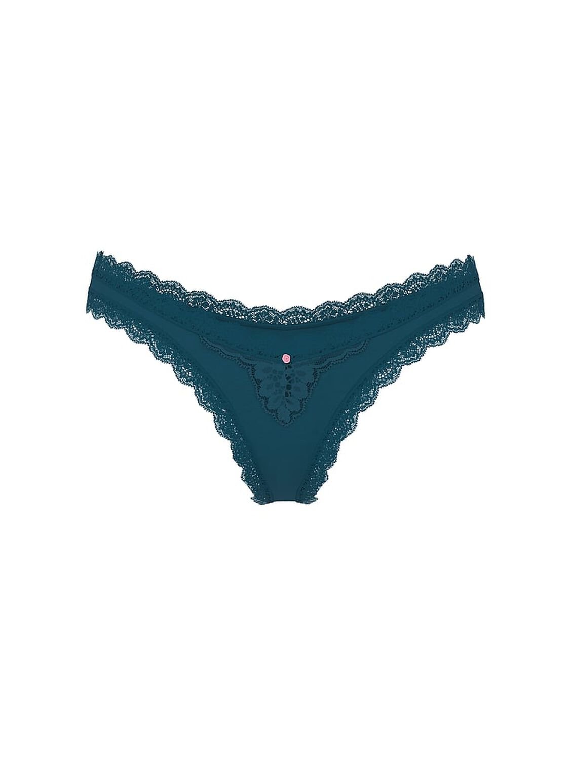 vs Dream Angels Lace-Trim Brazilian Panty Teal Haze 3 of 4 