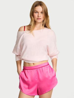 Glazed Satin Sleep Shorts