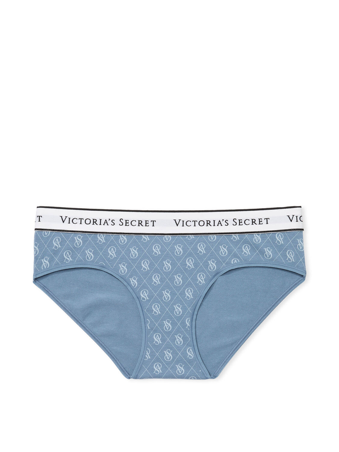 vs Cotton Logo Cotton Hiphugger Panty Logo Faded Denim 2 of 3 