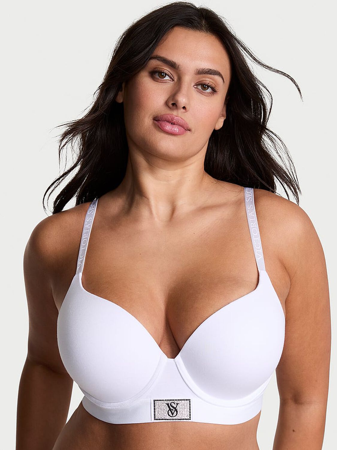 vs The T-Shirt Perfect Shape Shine Patch Push-Up Bra Vs White 1 of 3 