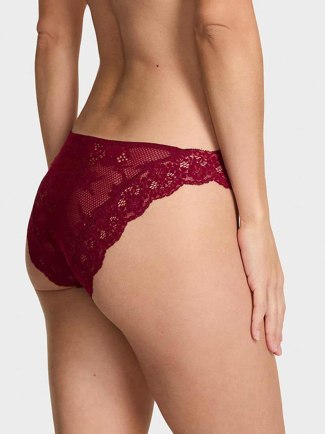 vs Dream Angels Lace Bikini Panty Sangria Red 2 of 3 