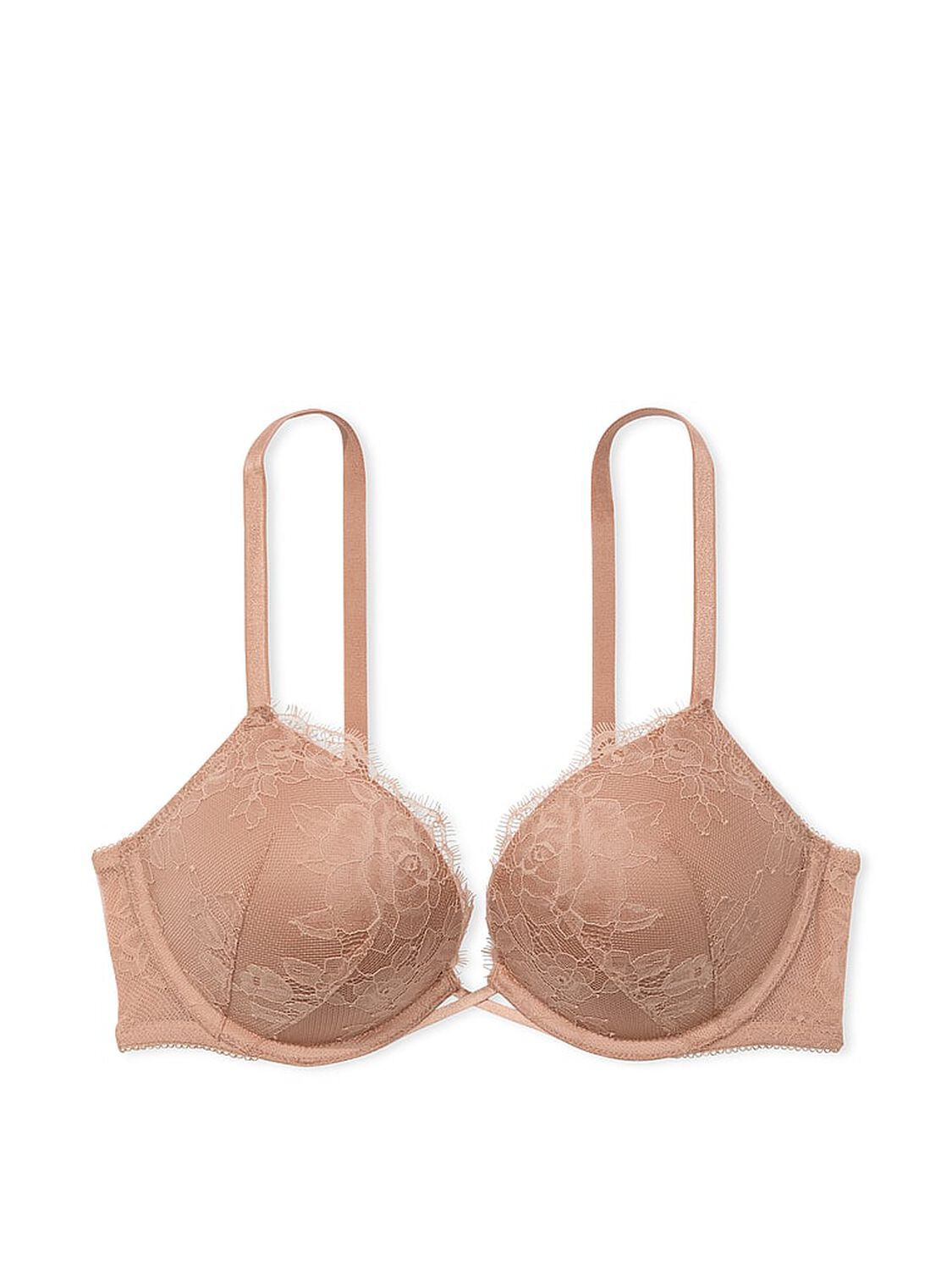 vs Very Sexy Bombshell Rose Lace Add-2-Cups Push-Up Bra Praline 3 of 4 