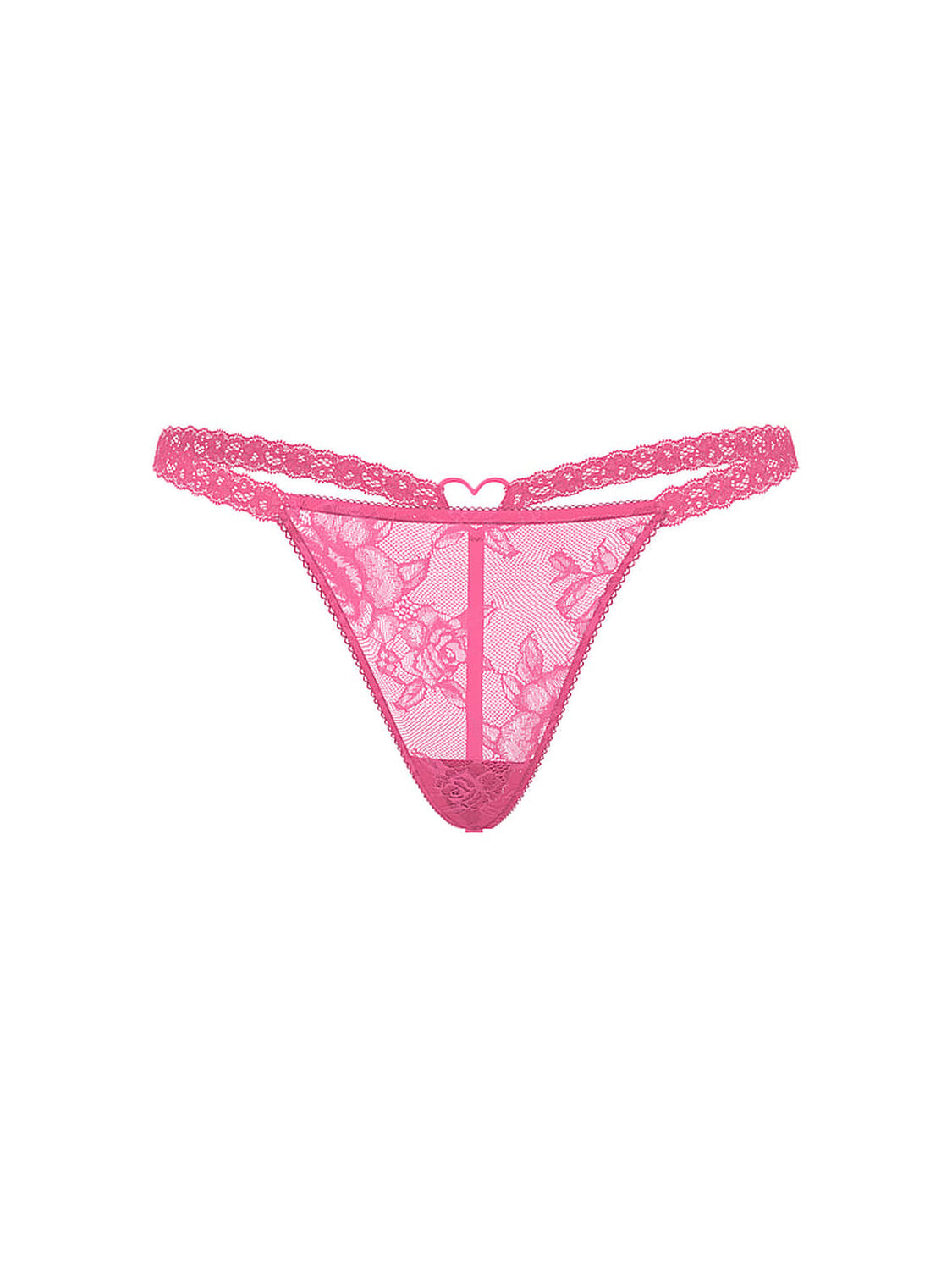 vs Very Sexy Rose Lace Heart Hardware V-String Panty Rose Garden 3 of 3 