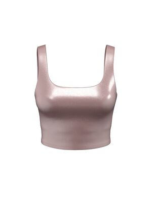 VSX GlossyTech&trade; Square-Neck Bra Top