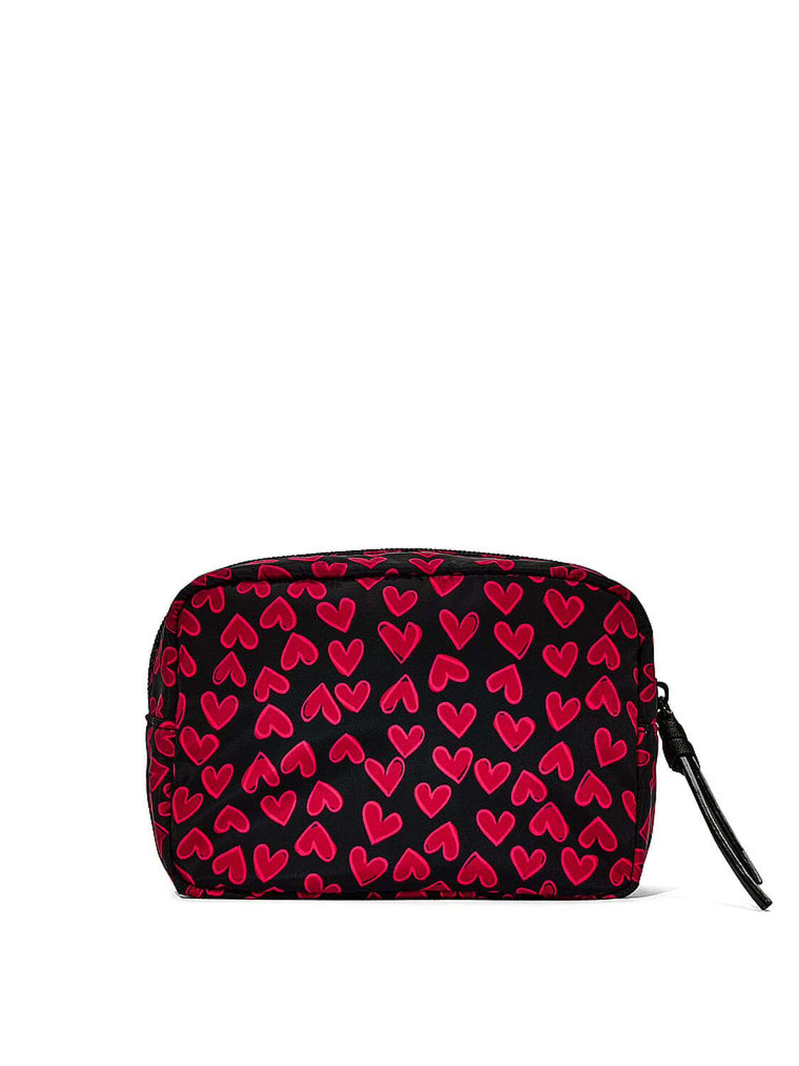 vs Victoria's Secret Travel Makeup Bag Black Grounded Heart 2 of 2 