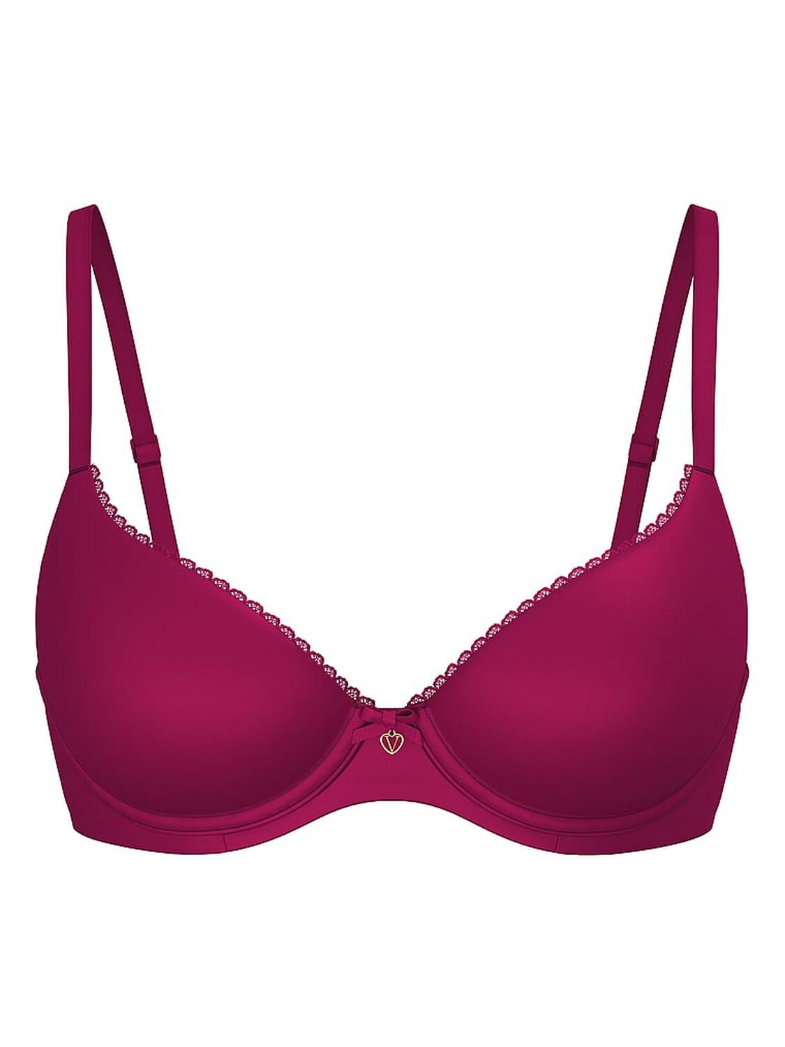 vs Body By Victoria Lightly Lined Smooth Demi Bra Fresh Jam 2 of 2 
