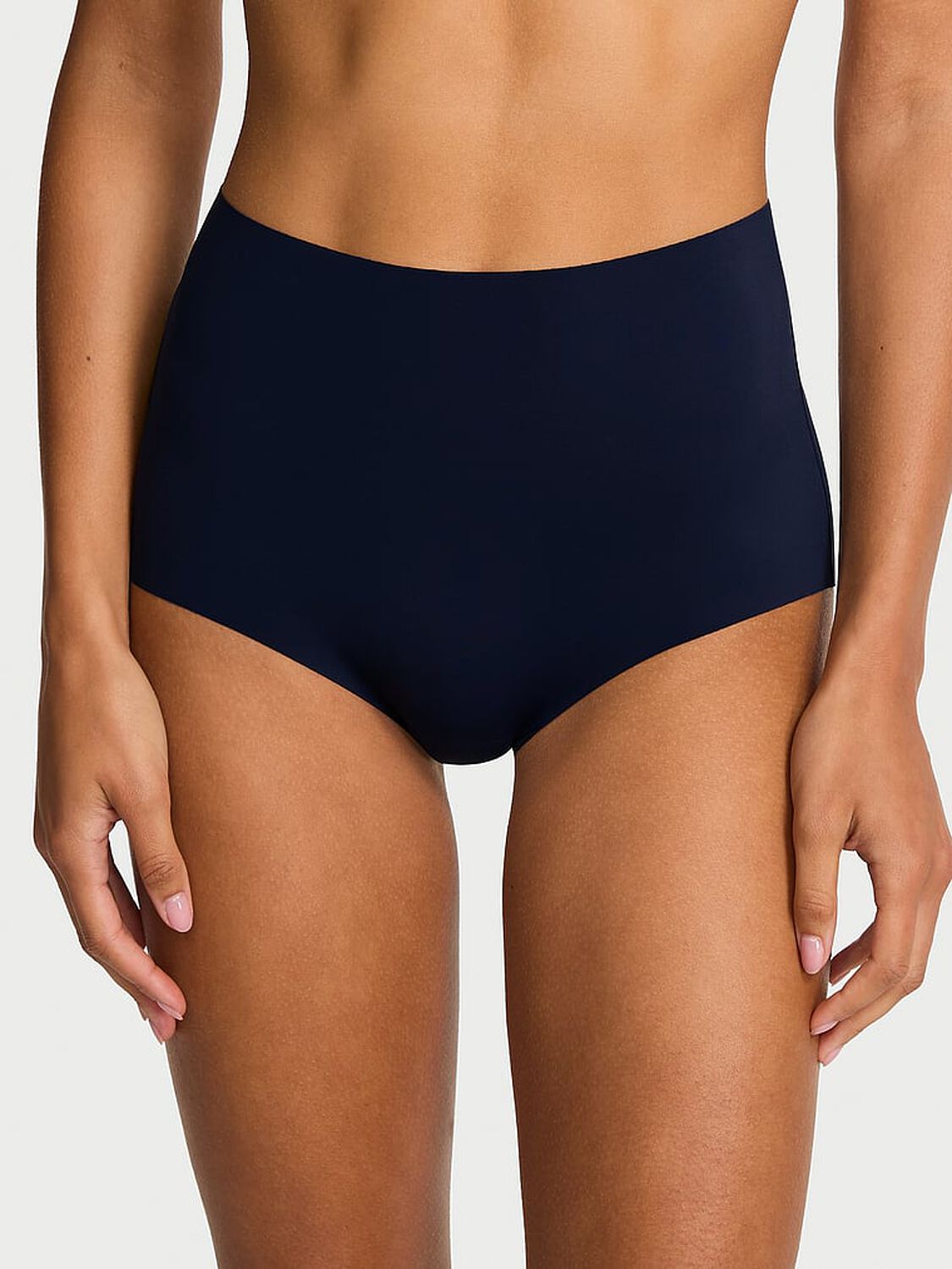 vs No-Show No-Show Strappy Modern Brief Panty Noir Navy 1 of 3 