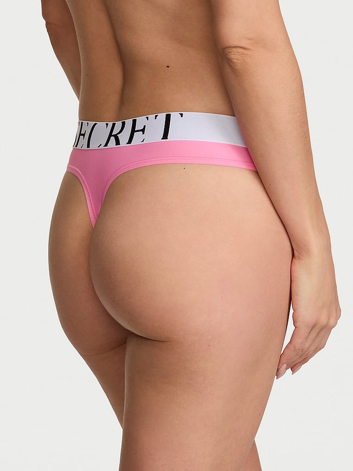 vs Cotton Cool Thong Panty Pink Sugar 2 of 3 