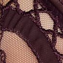 Laces Out Embroidery Unlined Demi Bra, Winter Wine, swatch
