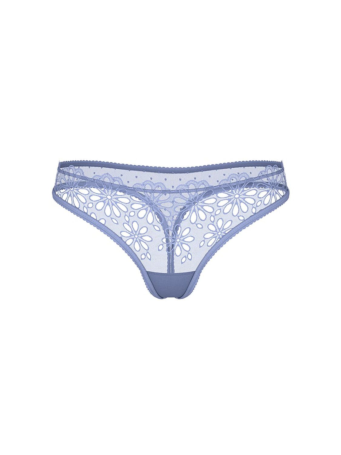 vs The Lacie Eyelet Mesh Thong Panty Periwinkle Blue 3 of 5 