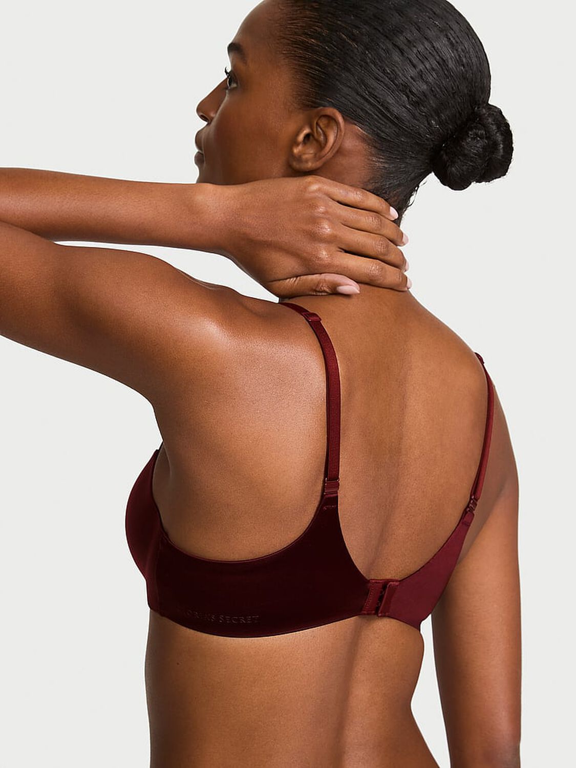 vs Body By Victoria FlexFactor Lightly Lined Balconette Bra Cherrywood 2 of 3 