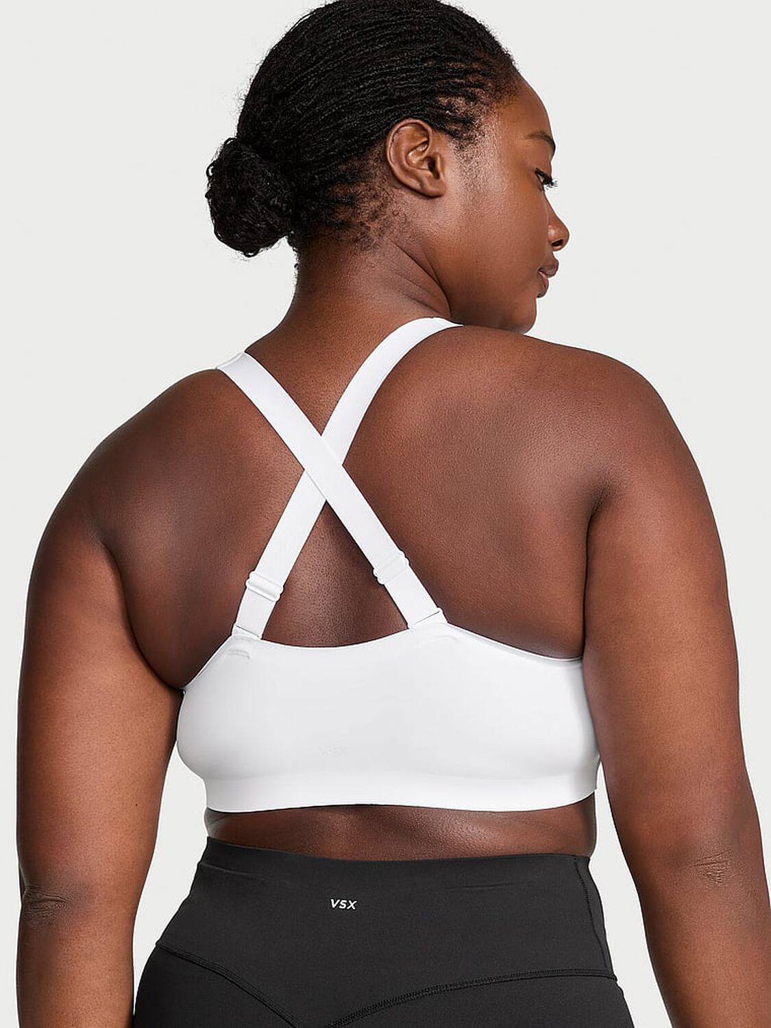 vs Vsx Knockout Front-Close Sports Bra Vs White 2 of 3 