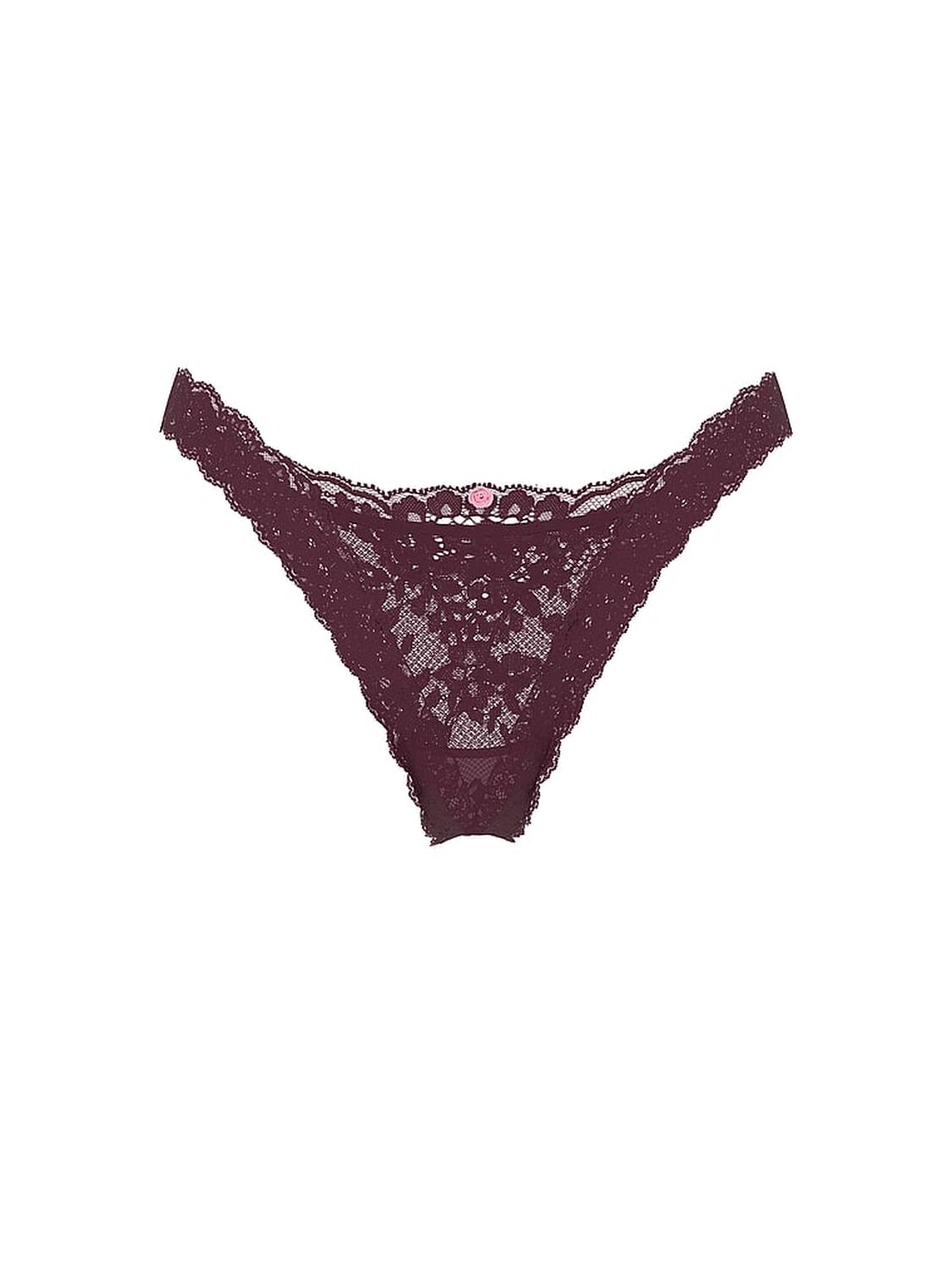 vs Dream Angels Lace Brazilian Panty Winter Wine 3 of 4 