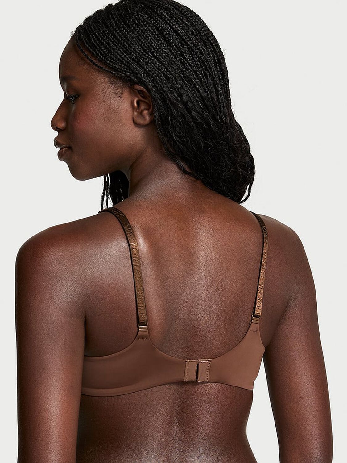 vs The T-Shirt Lightly Lined Wireless Bra Ganache 2 of 3 