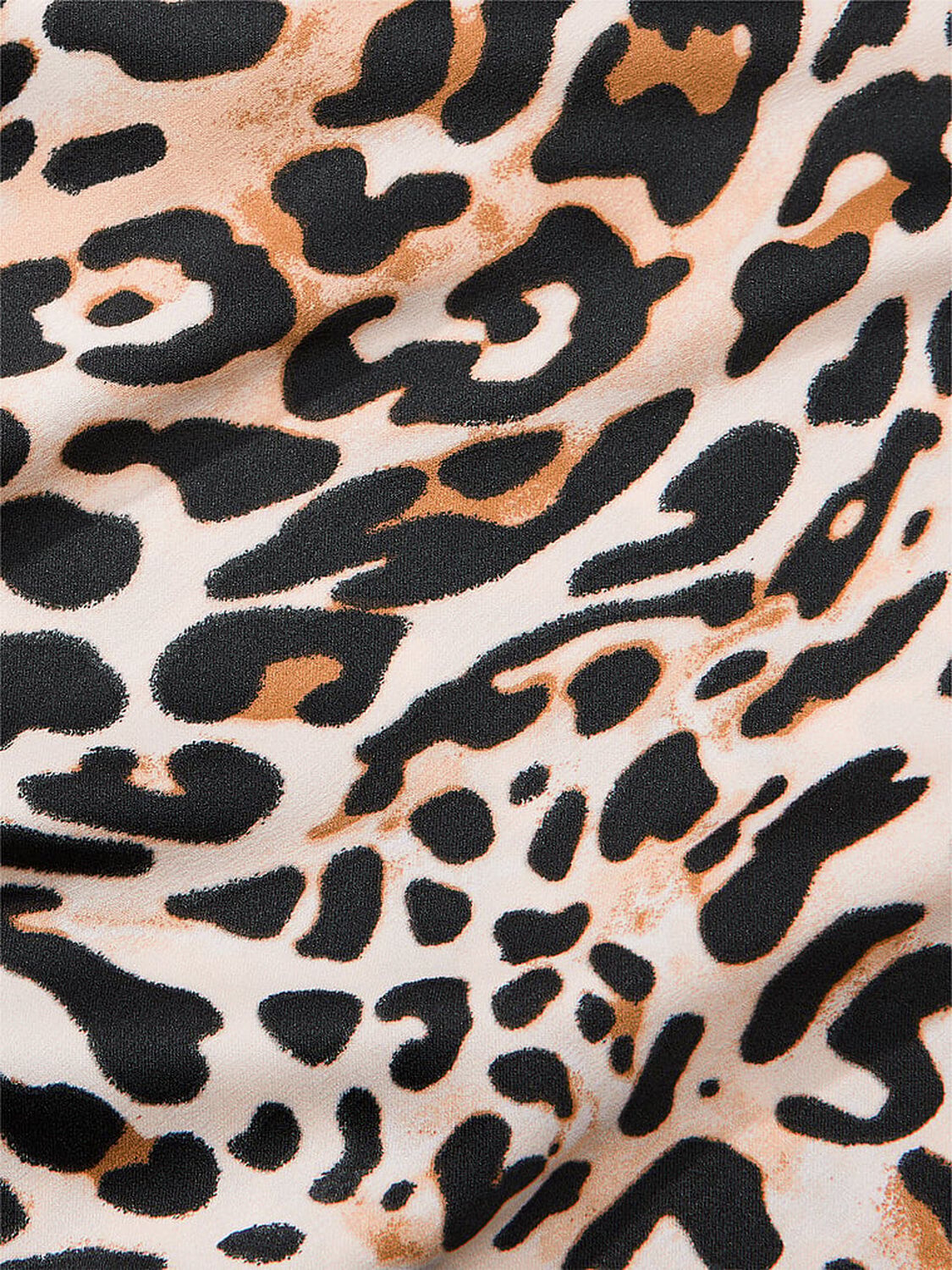 vs Victoria's Secret Satin Long Pajama Set Wavy Leopard 4 of 4 