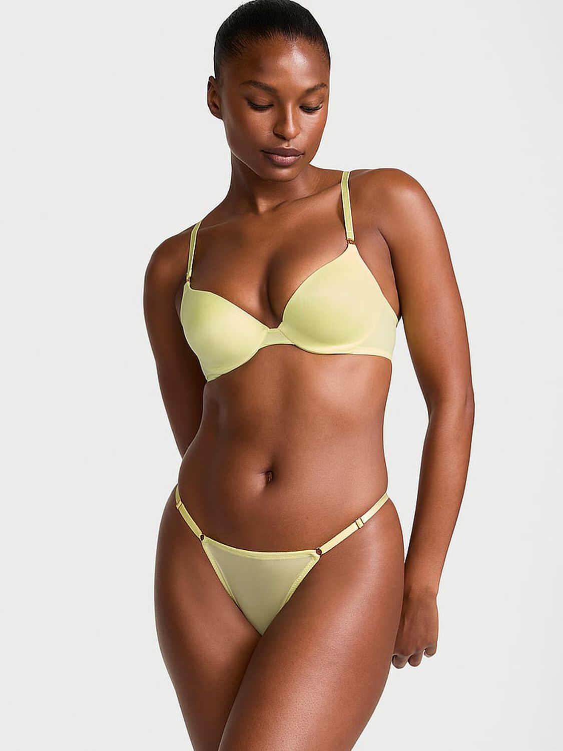 vs Very Sexy V-Hardware Adjustable V-String Panty Citron Glow 4 of 4 
