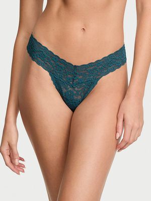 Lace Strappy-Back Thong Panty