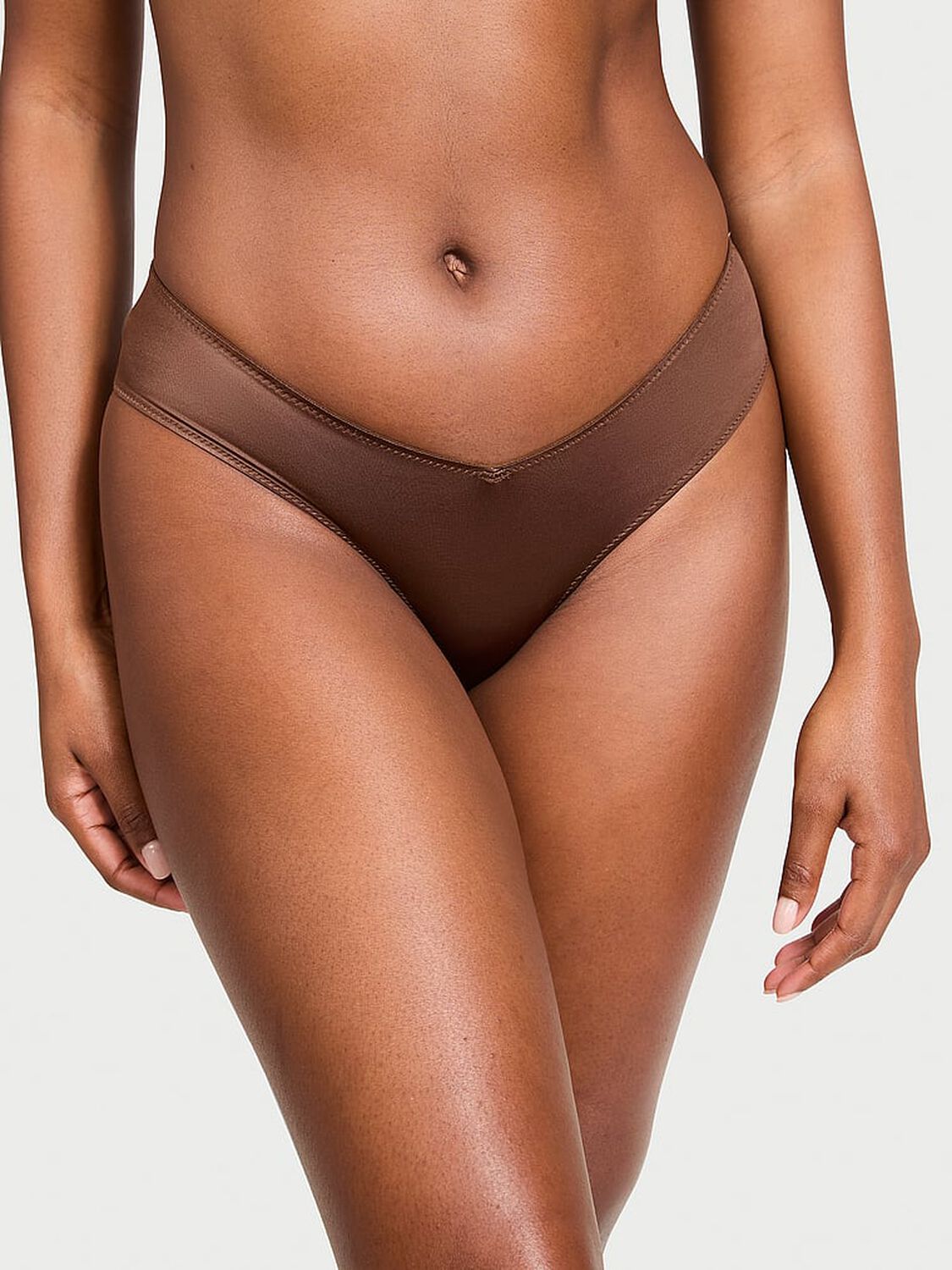 vs Very Sexy Strappy-Back High-Leg Cheeky Panty Ganache 1 of 3 