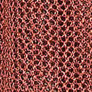 Beachwear Crochet Metallic Plunge Dress, Burnt Orange Leaves, swatch