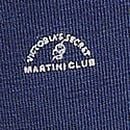 Cotton Lace-Waist Bikini Panty, Ink Blue Martini Club, swatch