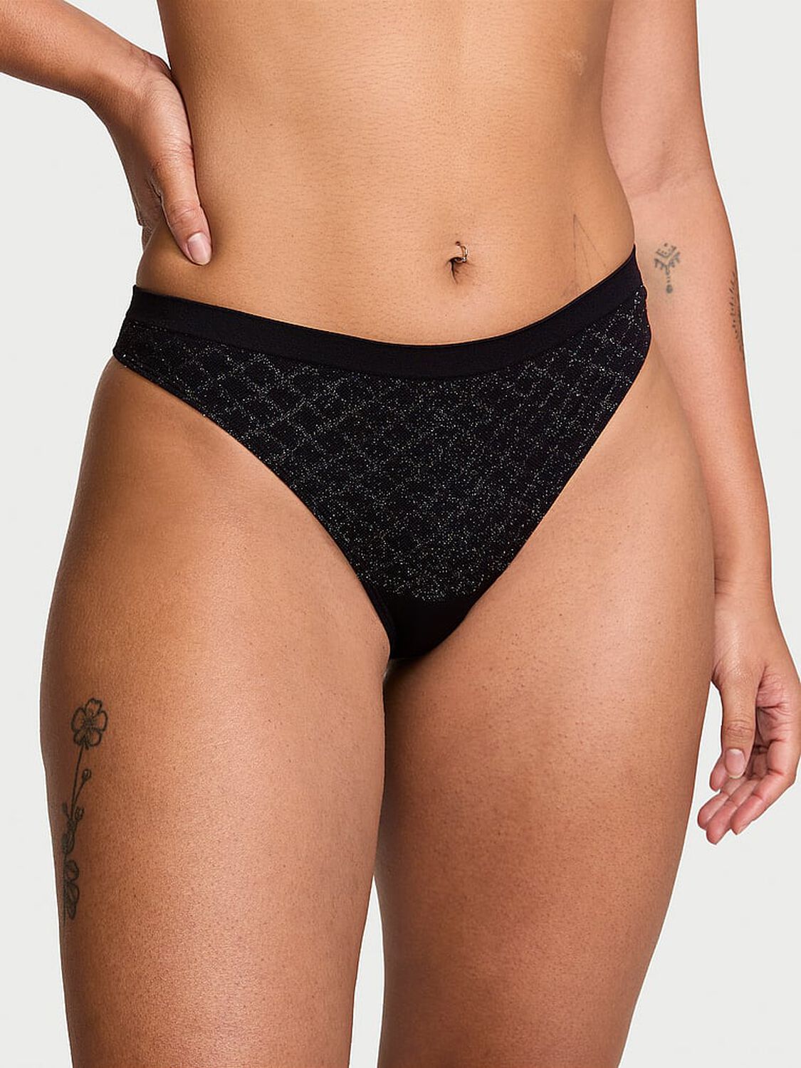 vs Seamless Seamless Thong Panty Black 1 of 3 
