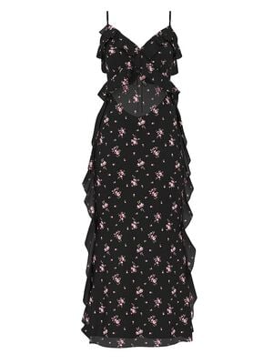 Wisteria Sheer Chiffon Long Slip Dress