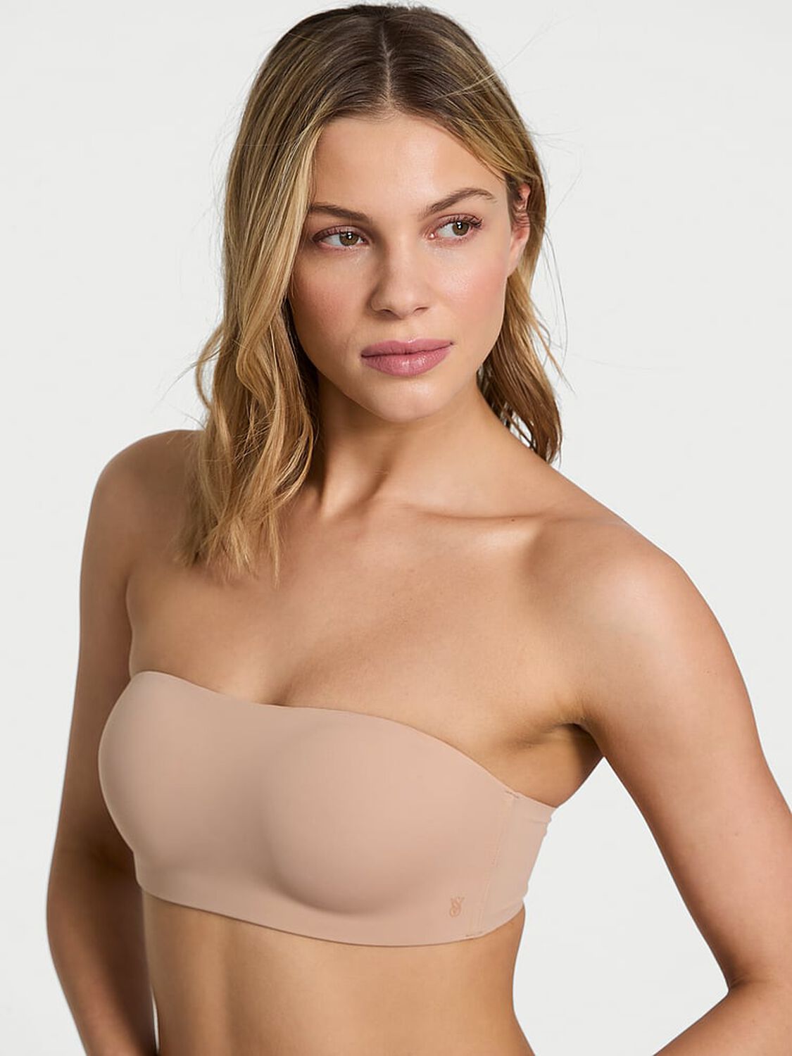 vs Victoria's Secret Bare Invisible by Victoria's Secret Perfect Comfort Wireless Push-Up Strapless Bra Praline 1 of 4 