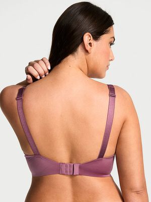 Logo Shine Strap Lightly Lined Low-Cut Demi Bra