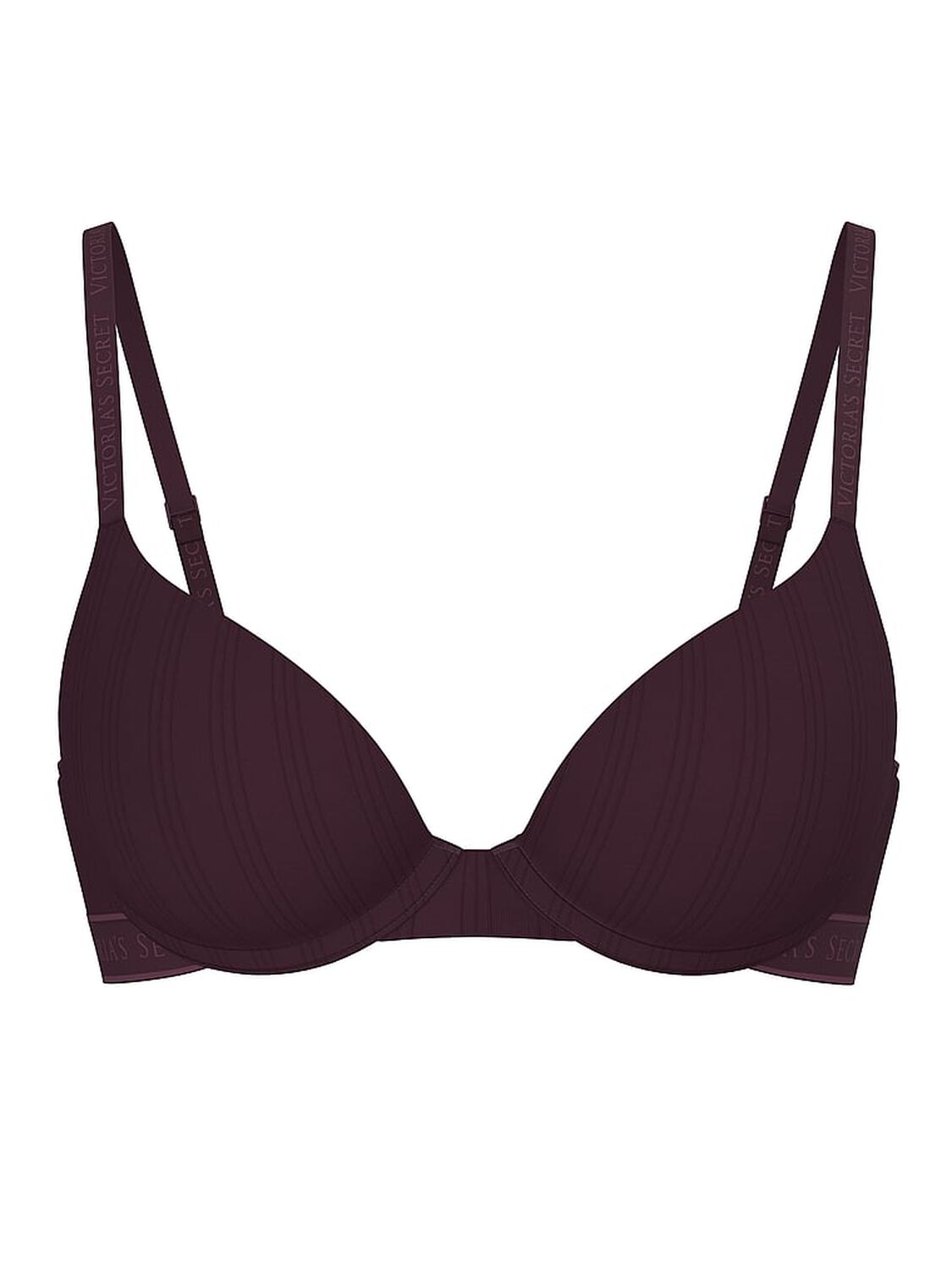 vs The T-Shirt Perfect Shape Ultra-Fine Modal Push-Up Bra Winter Wine 1 of 3 