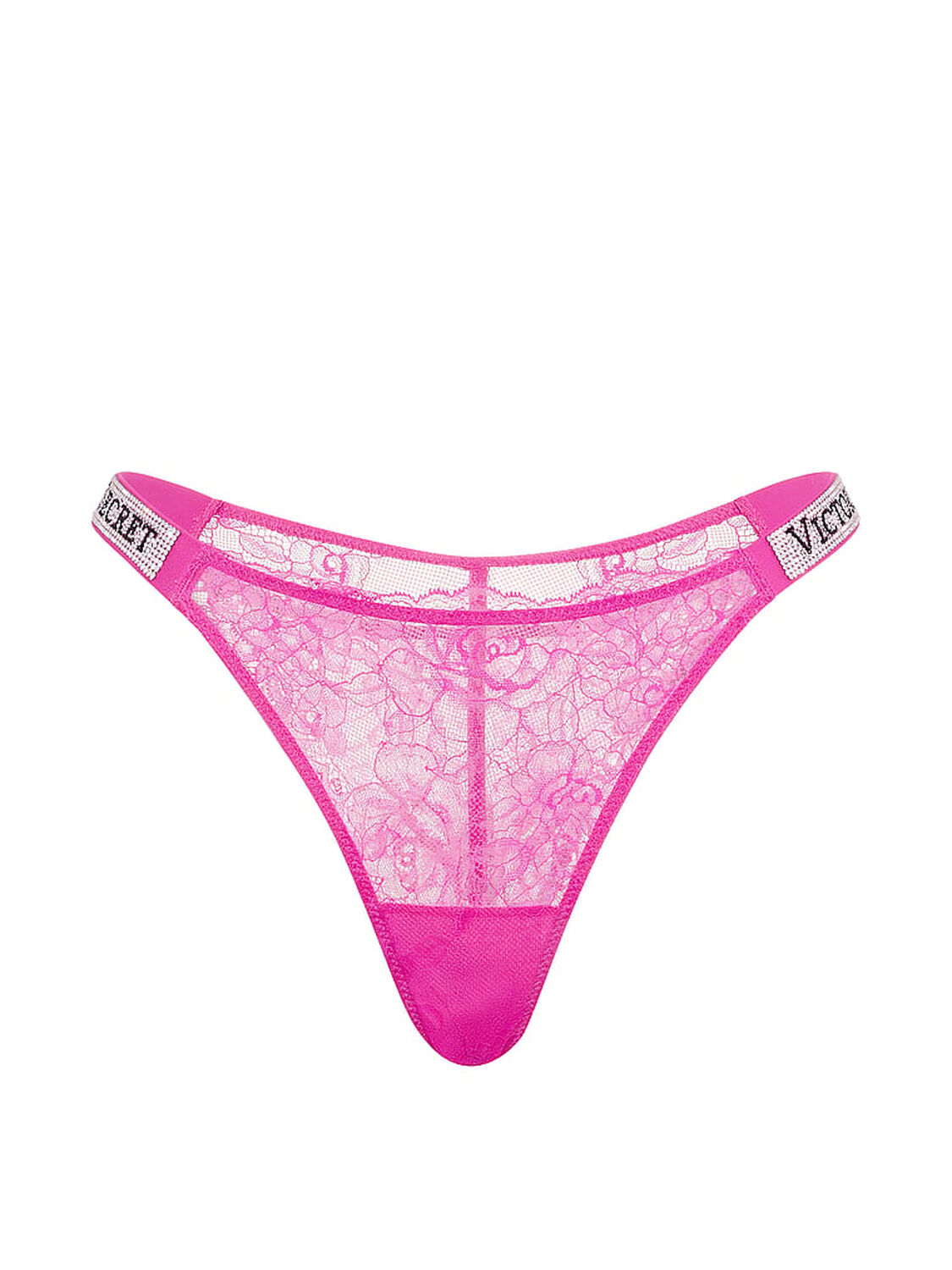 vs Very Sexy Shine Strap Brazilian Panty Pink Fire 3 of 3 