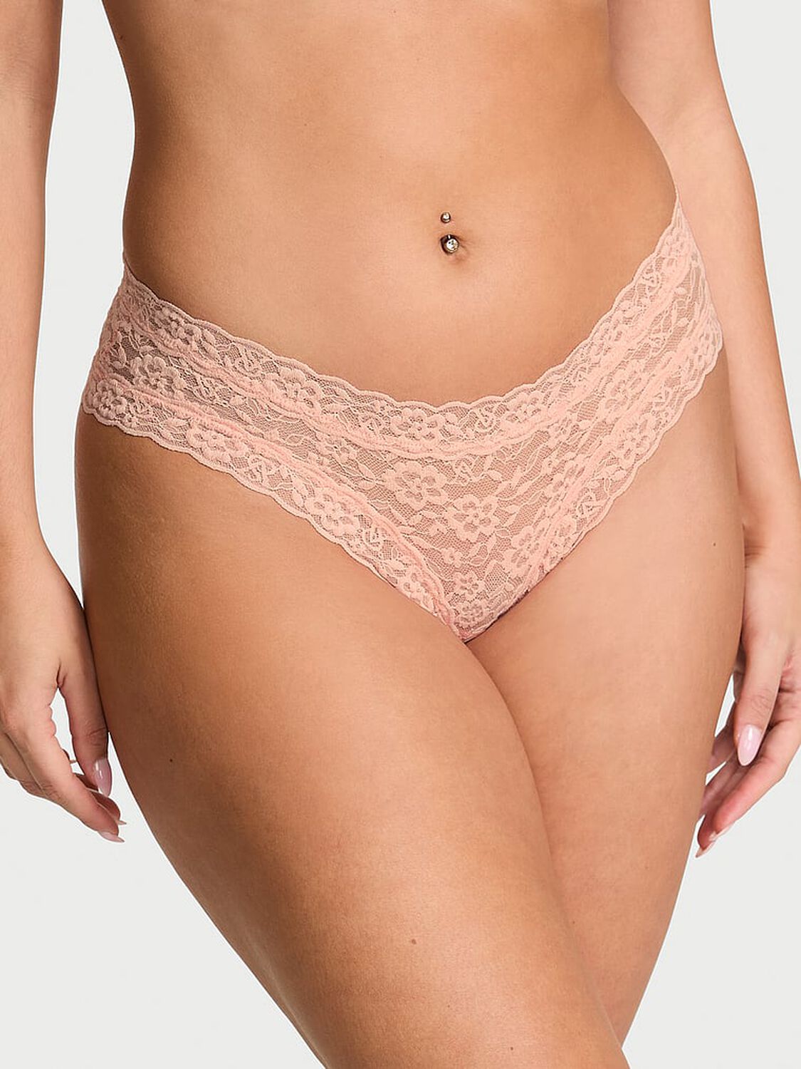 vs The Lacie Lace Strappy-Back Cheeky Panty Peach 1 of 3 