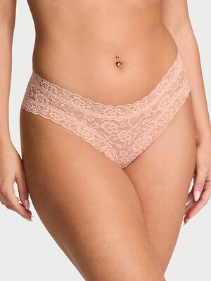 Lace Strappy-Back Cheeky Panty
