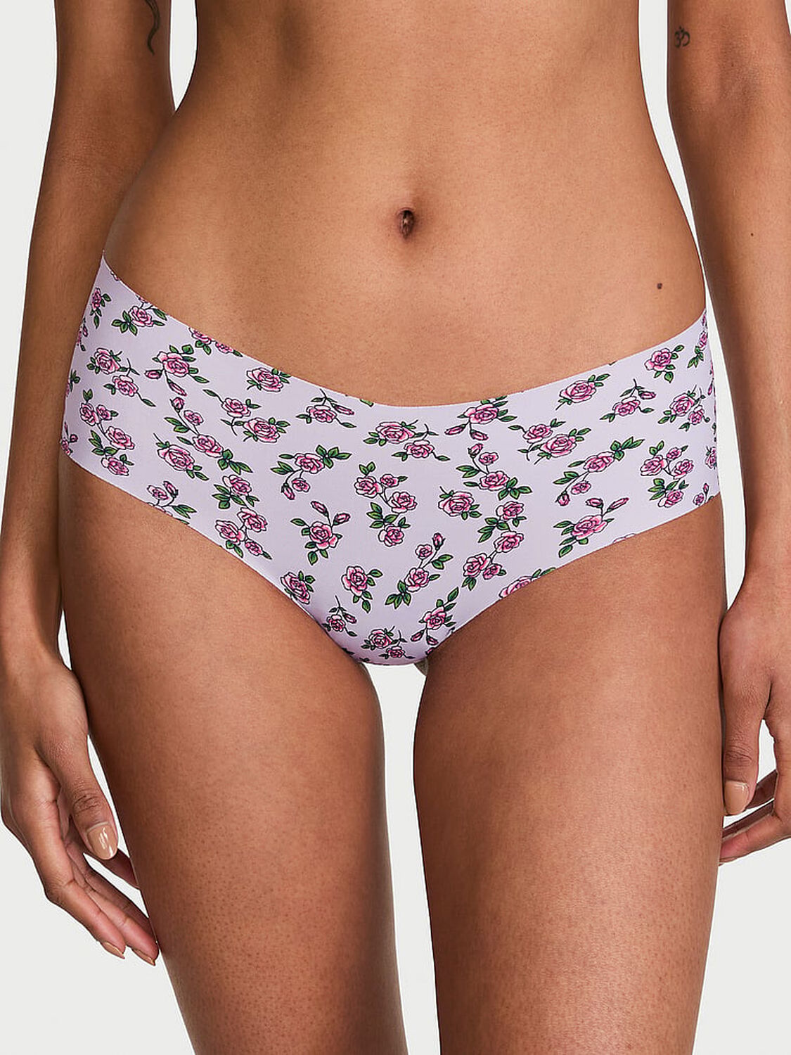 vs No-Show No-Show Cheeky Panty Crystal Lilac Ground Little Roses 1 of 4 