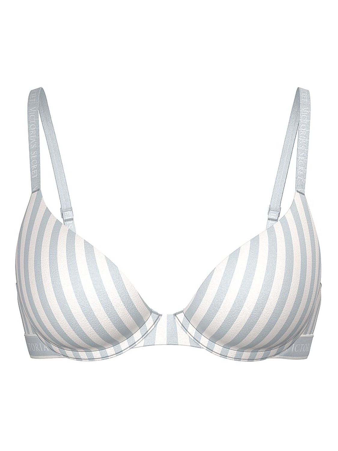 vs The T-Shirt Cotton Logo Perfect Shape Push-Up Bra Grey Fog 3 of 3 