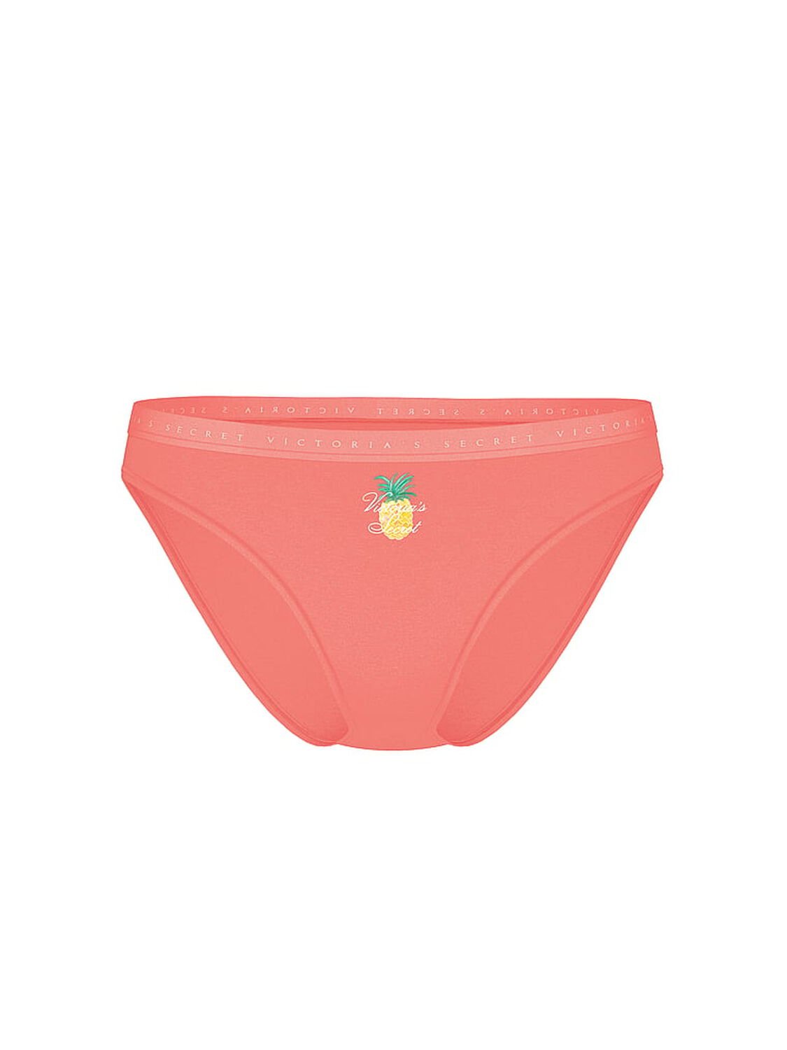 vs Victoria's Secret Body by Victoria Stretch Cotton Bikini Panty Coral Ribbon 3 of 3 