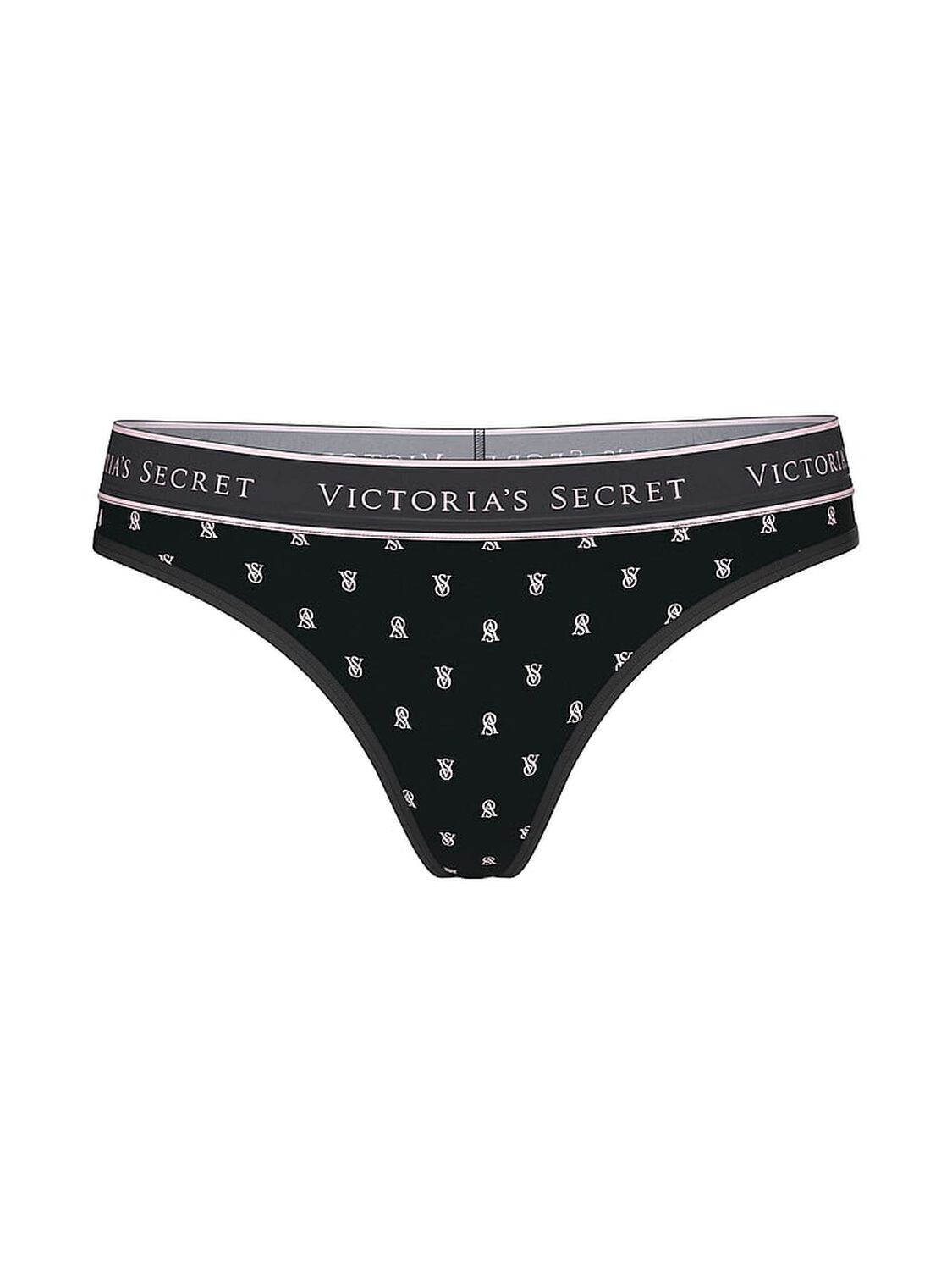 vs Cotton Logo Cotton Thong Panty Print 3 of 3 