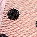 Tease Unlined Sheer Dot Demi Bra, Angel Pink Dots, swatch