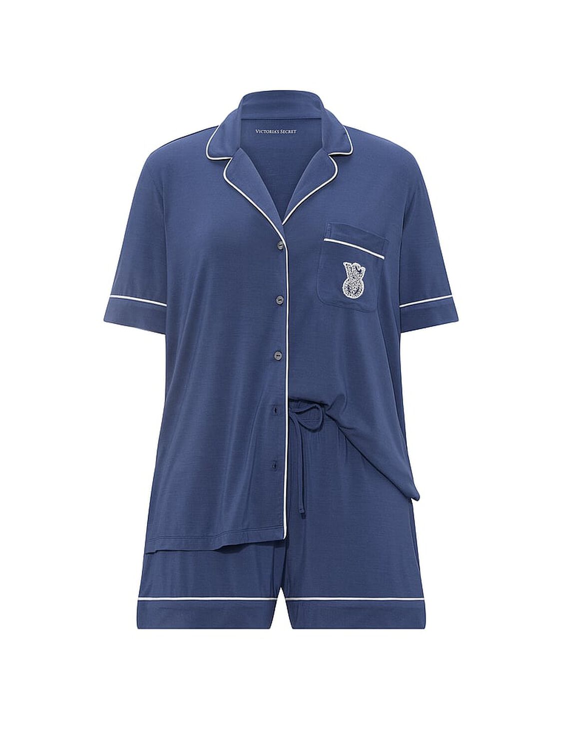 vs Victoria's Secret SoSoft&trade; Modal Short Pajama Set Ink Blue 3 of 3 
