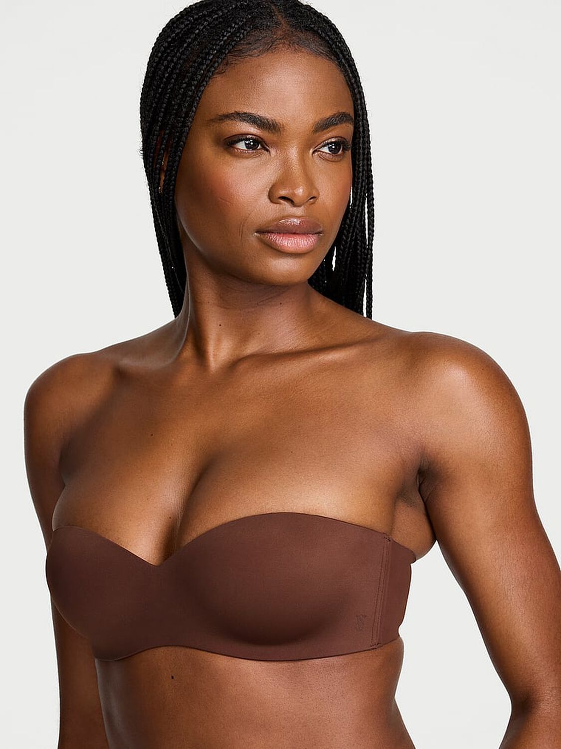 vs Victoria's Secret Bare Lightly Lined Sweetheart Strapless Bra Ganache 1 of 3 