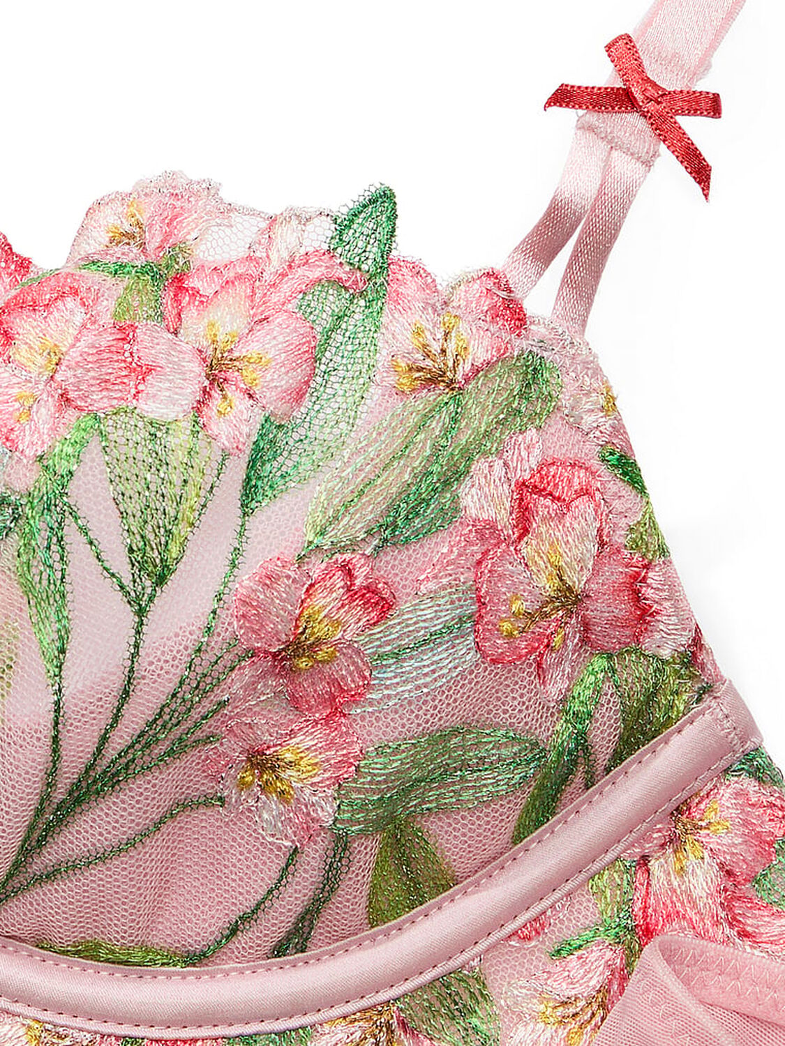 vs Dream Angels Wicked Unlined Lily Embroidery Balconette Bra 4 of 4 