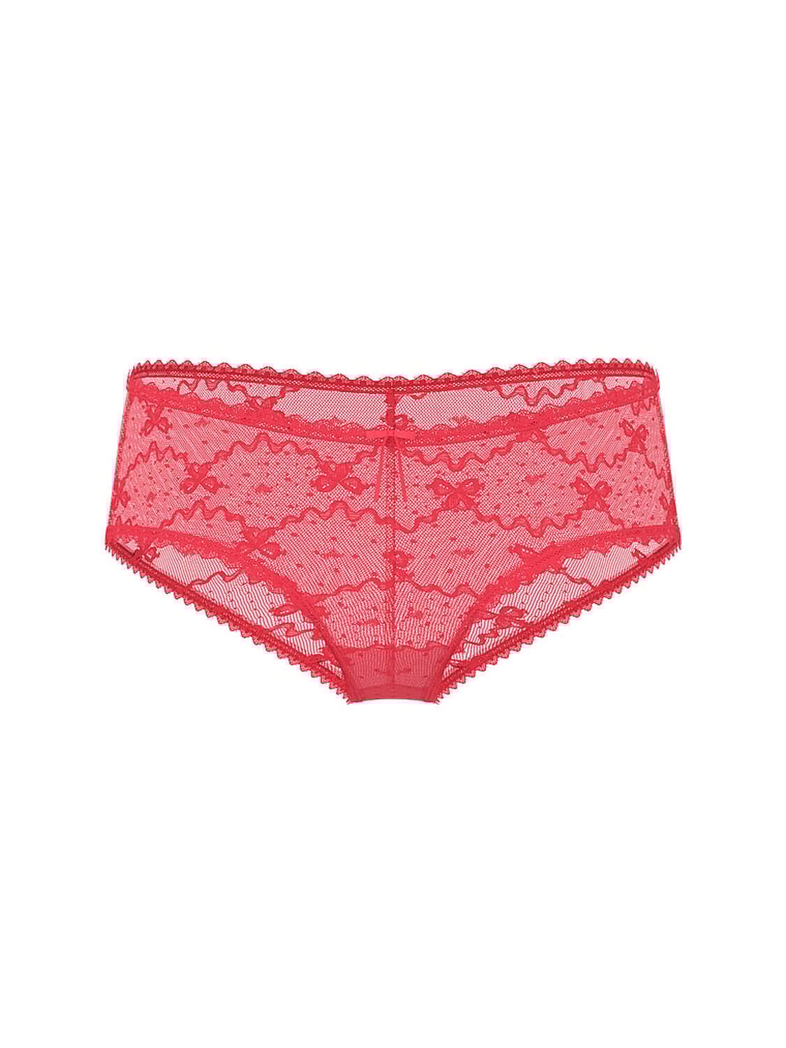 vs The Lacie Bow Lace Mesh Cheeky Panty Poppy 3 of 3 