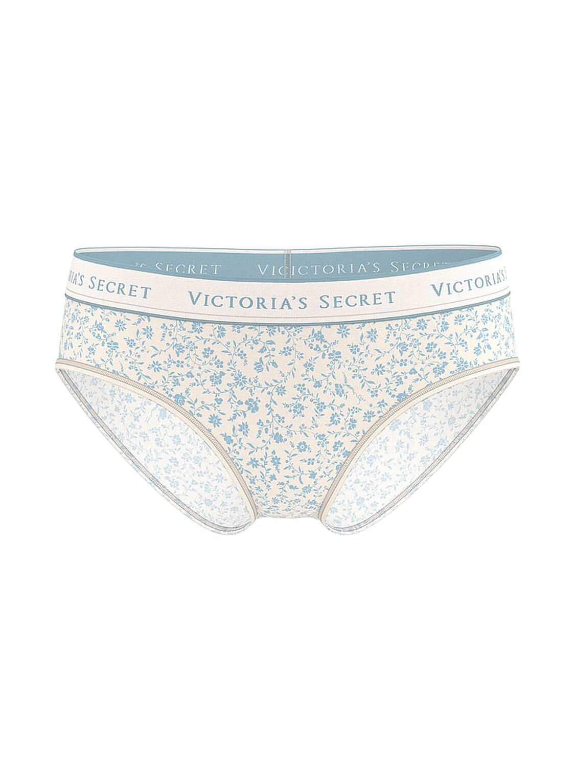 vs Cotton Logo Cotton Hiphugger Panty Blue Scattered Floral 3 of 3 