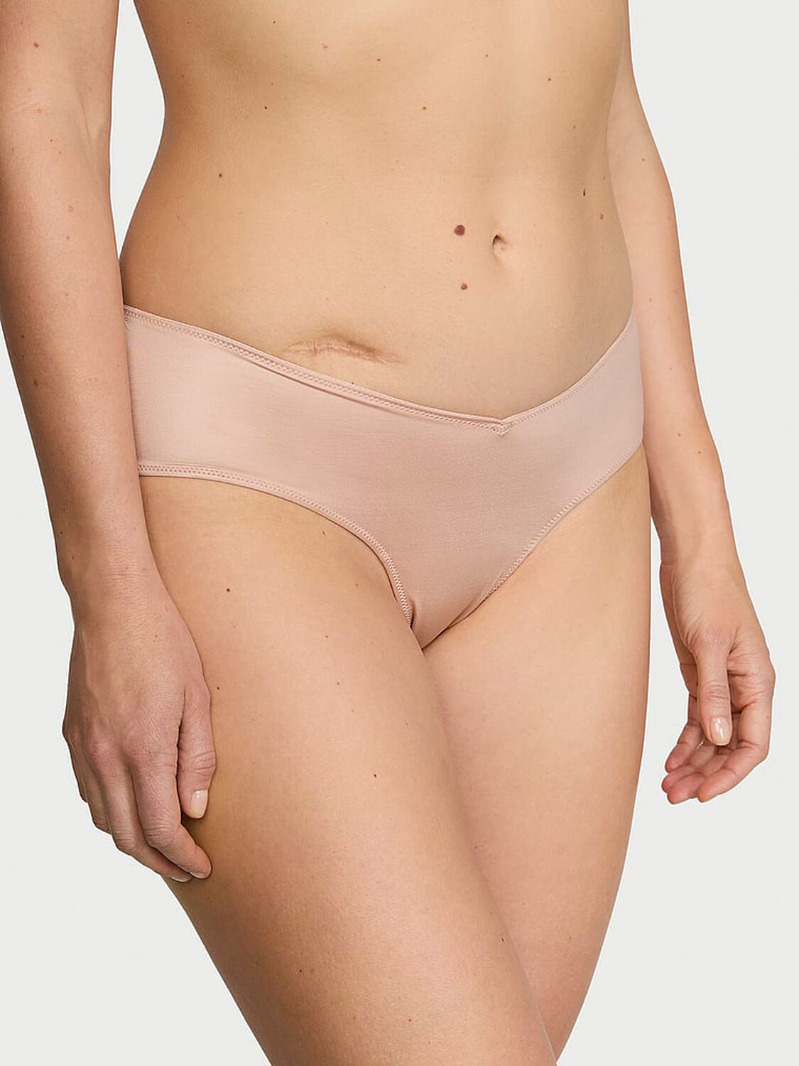 vs Very Sexy Strappy-Back High-Leg Cheeky Panty Macaron 1 of 3 