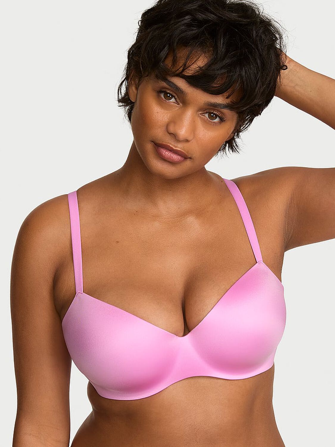 vs Body By Victoria FlexFactor Lightly Lined Balconette Bra Pink Lilac 1 of 4 