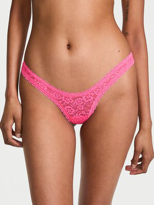 Lace Keyhole Ultra-Mini Scoop Thong Panty