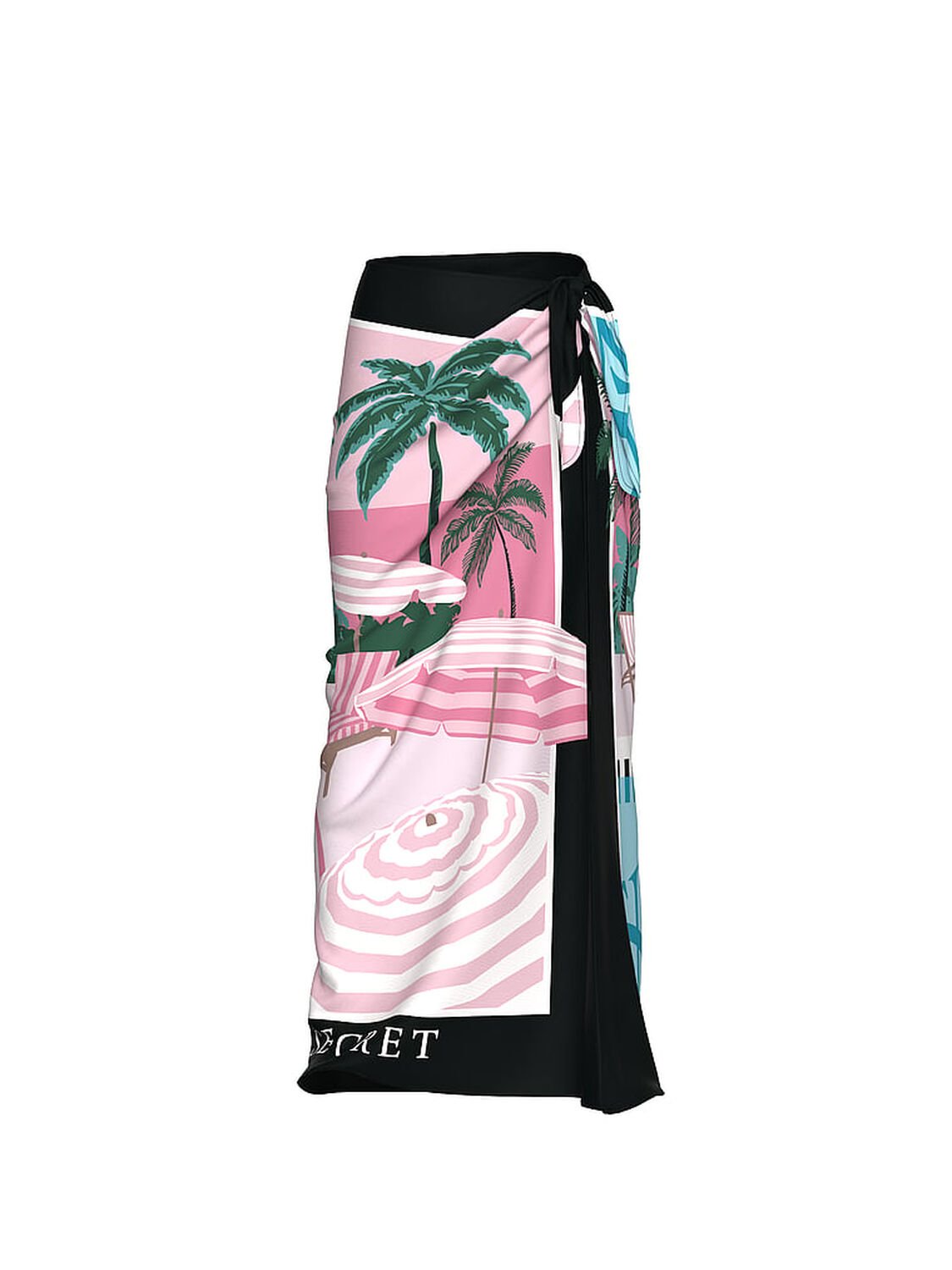 vs Victoria's Secret Swim Angel Essentials Printed Pareo Hotel Victoria Pink 3 of 4 